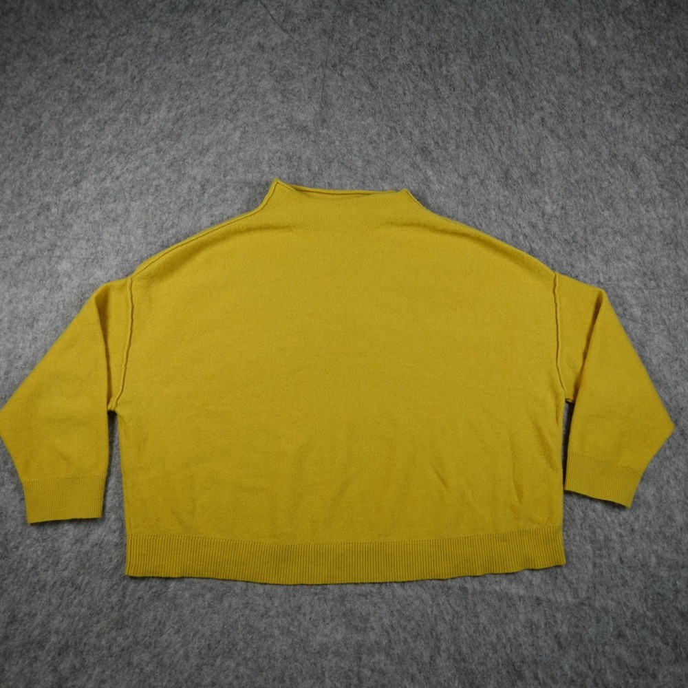 Pilcro Mustard Cowl Neck Sweater in Golden Yellow